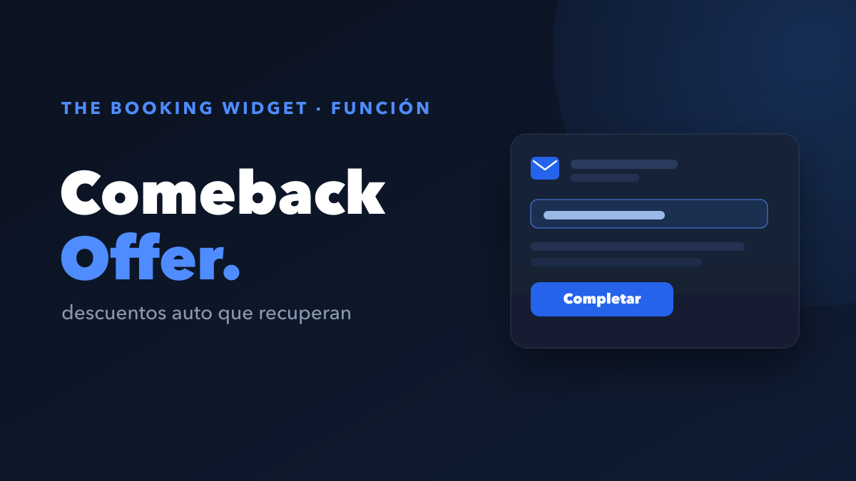 Comeback Offer: descuentos automáticos para recuperar a los huéspedes que casi reservaron