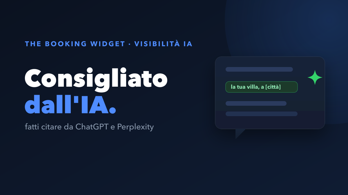 Come far consigliare il tuo sito di prenotazione da ChatGPT, Claude e Perplexity