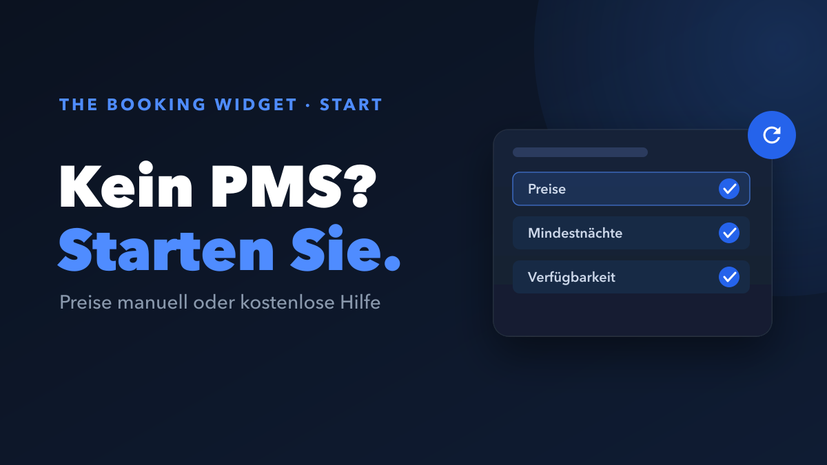 Direktbuchungen annehmen, auch ohne PMS