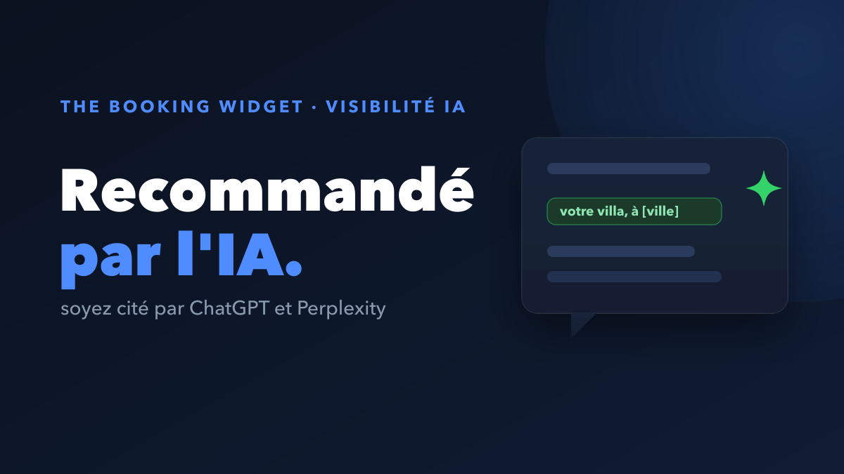 Comment faire recommander votre site de réservation par ChatGPT, Claude et Perplexity