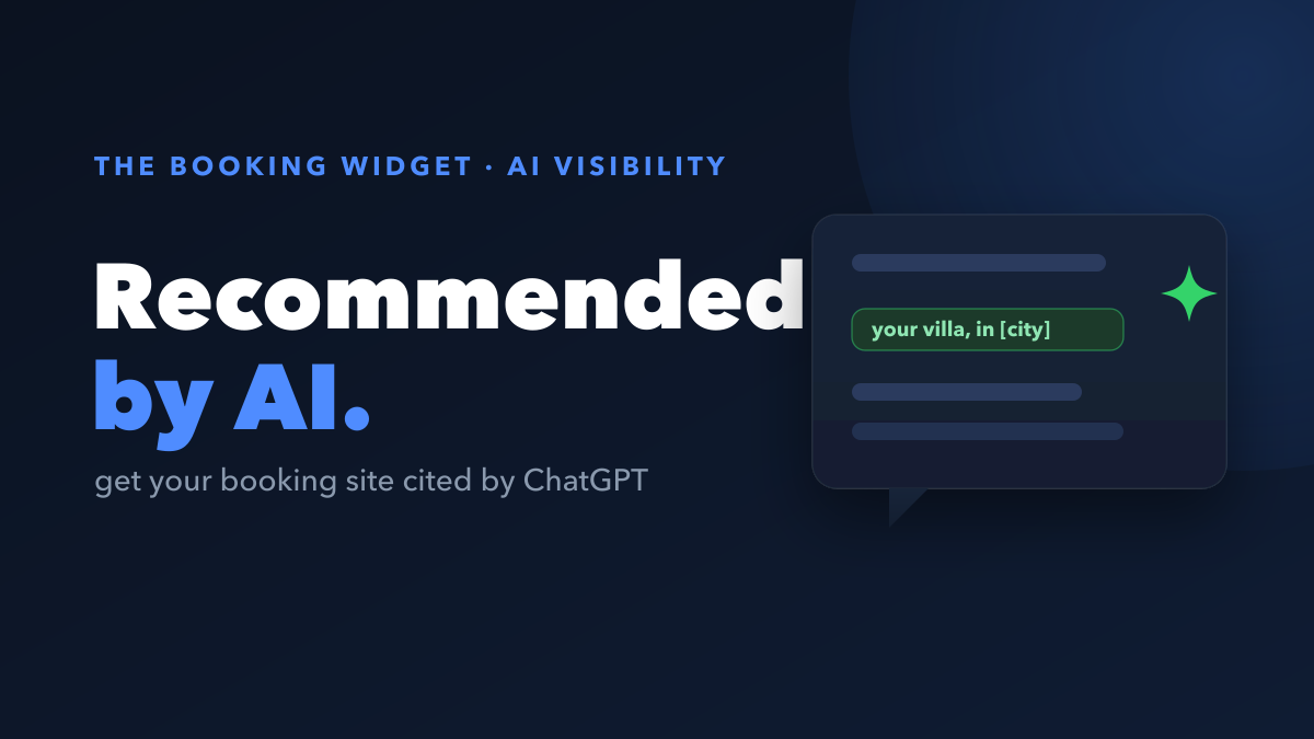 How to Get Your Booking Site Recommended by ChatGPT, Claude and Perplexity