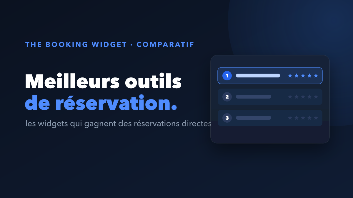 Les meilleurs widgets de réservation directe pour la location courte durée (2026)