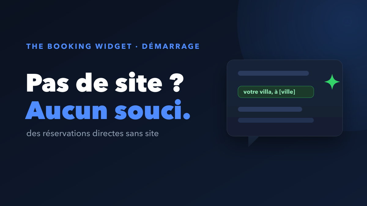 Prendre des réservations directes sans site web : par où commencer