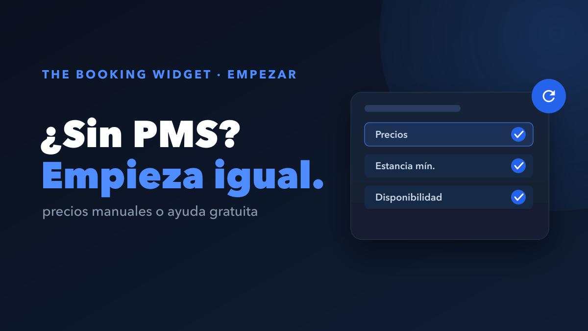Cómo recibir reservas directas cuando aún no tienes un PMS
