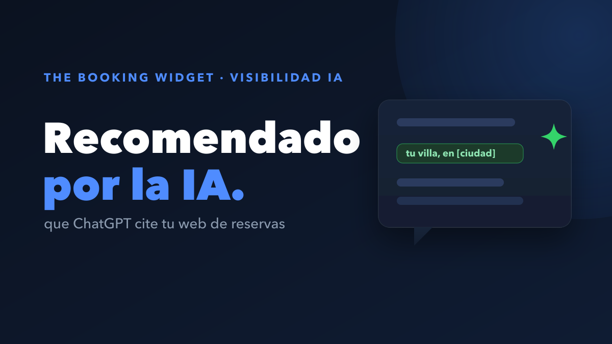 Cómo lograr que ChatGPT, Claude y Perplexity recomienden tu web de reservas
