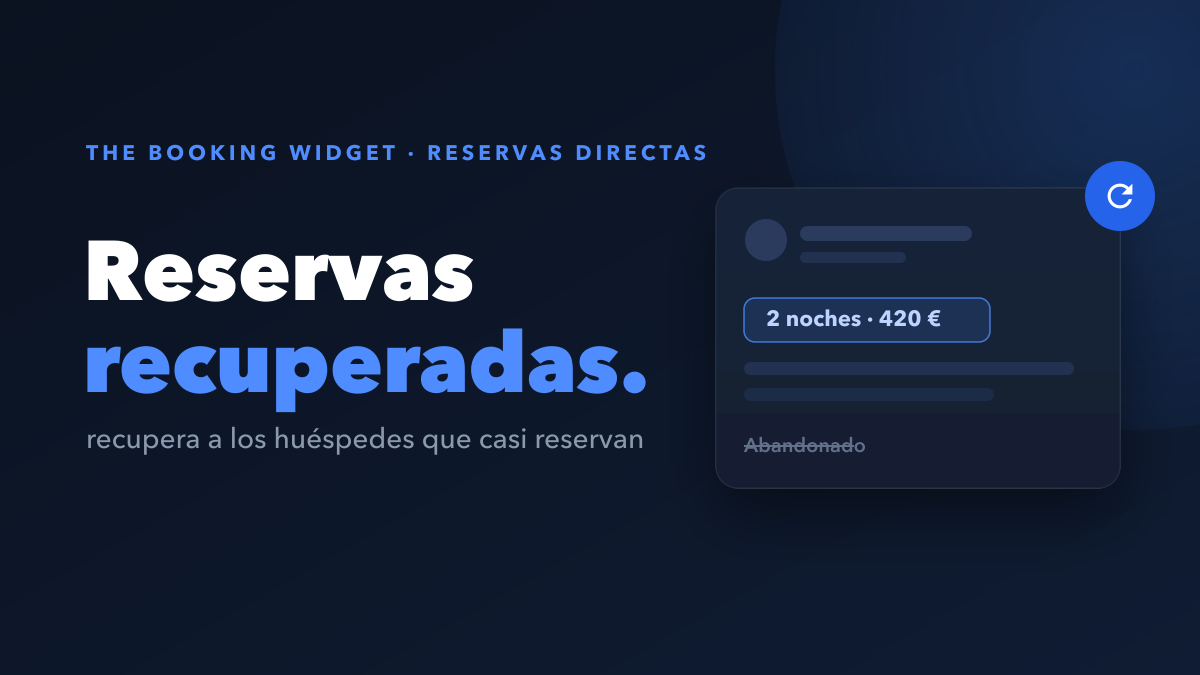 Cómo recuperar las reservas directas que pierdes cada semana