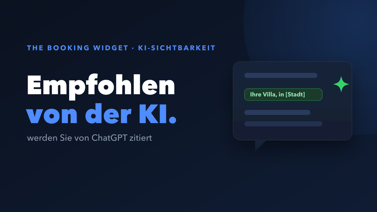 So lassen Sie Ihre Buchungsseite von ChatGPT, Claude und Perplexity empfehlen
